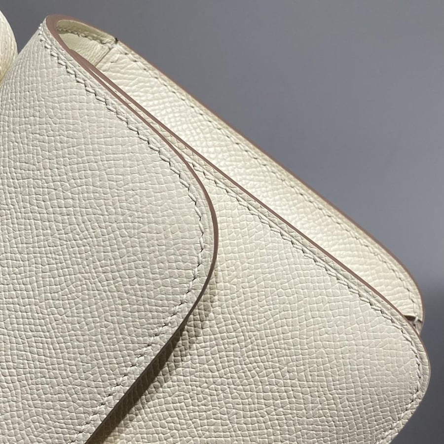 Hermes Constance Elan Bag 24cm - Ecru / Silver Hardware