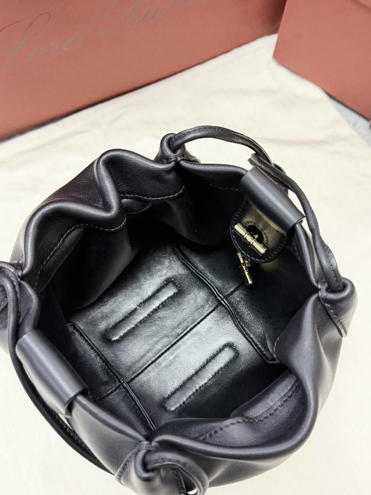 Loro Piana Bale Softy Drawstring Bucket Bag
