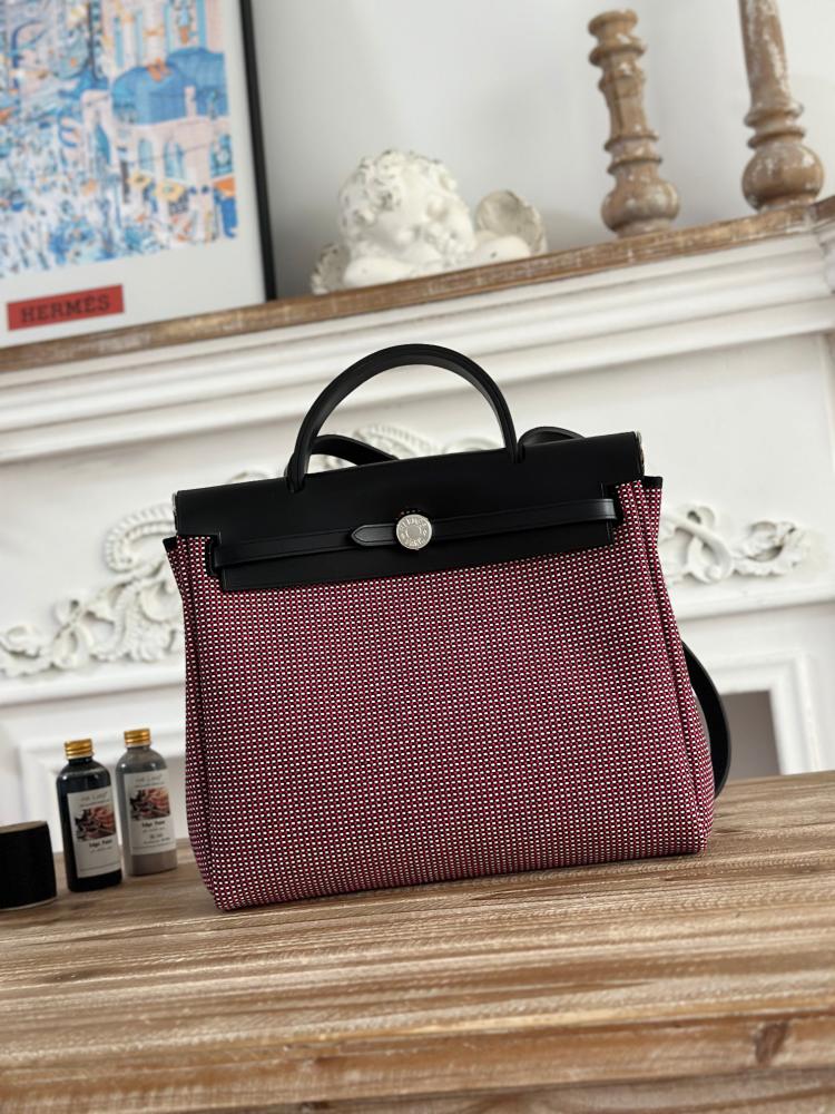 Hermes Herbag Zip 31 (Printed & Patterned Canvas Edition)