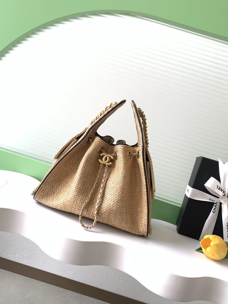 Chanel AS5293 Woven Hobo Drawstring Bag 263014