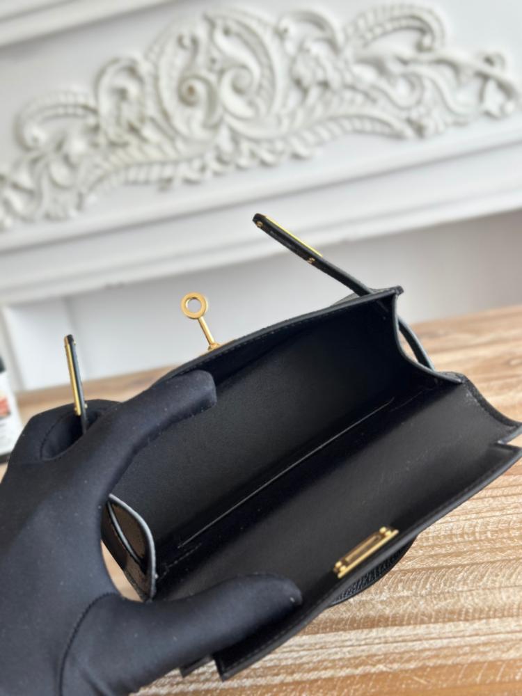 Hermes Mini Kelly II Bag 19cm - Black / Gold Hardware