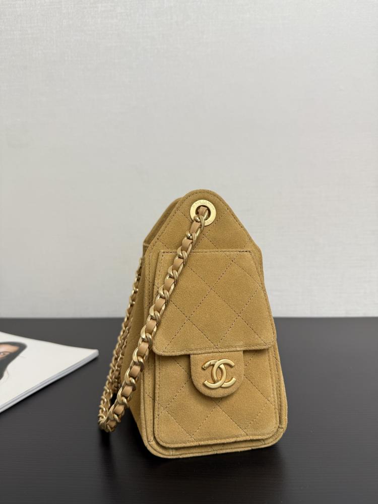 Chanel Quilted Drawstring Tote Bag