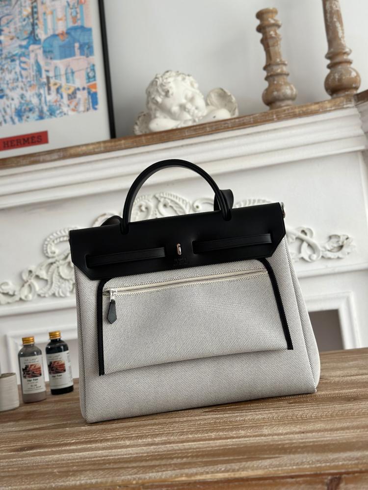 Hermes Herbag Zip 31 (Printed & Patterned Canvas Edition)