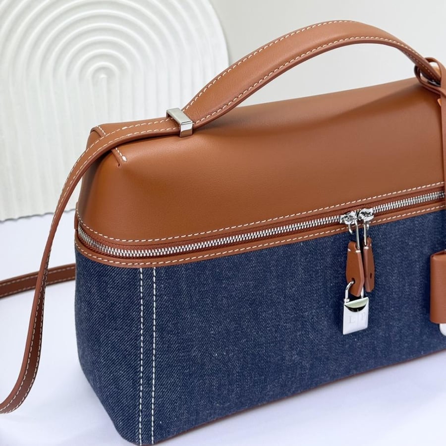 Loro Piana Extra Smooth Leather Top Handle Bag