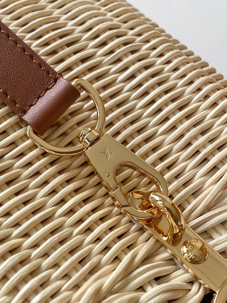 Louis Vuitton Capucines Wicker  Leather Bag