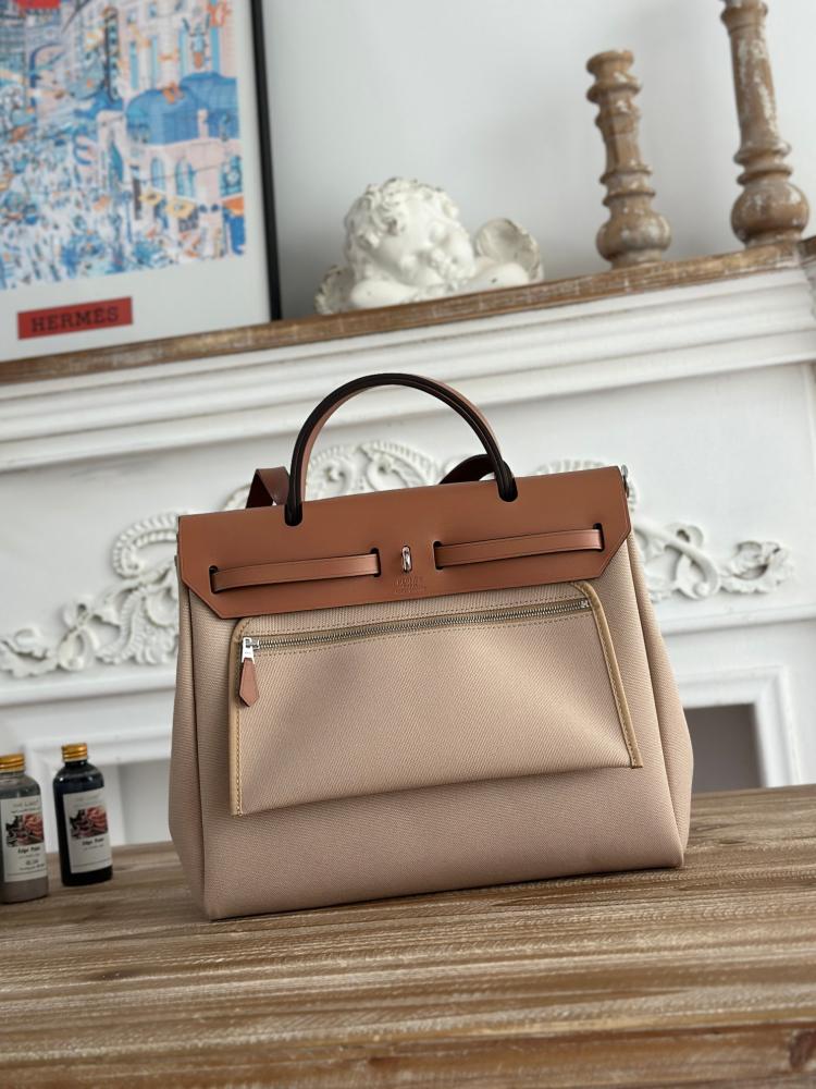 Hermes Herbag Zip 31 (Printed & Patterned Canvas Edition)