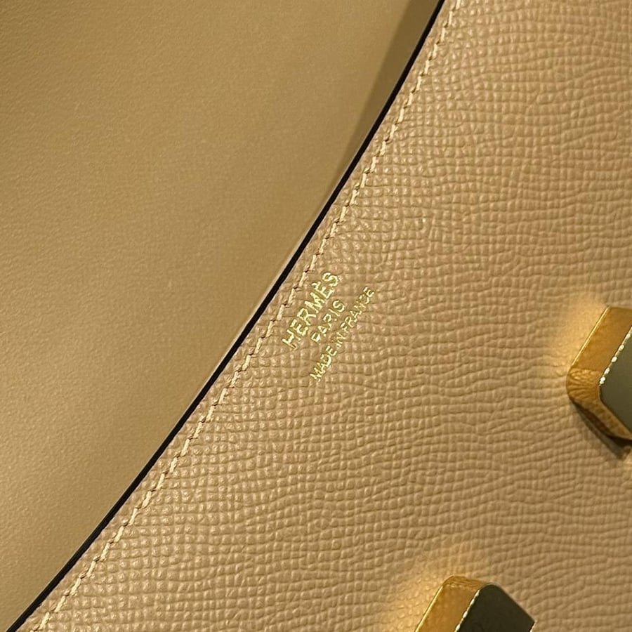 Hermes Constance Elan Bag 24cm - Taupe / Gold Hardware