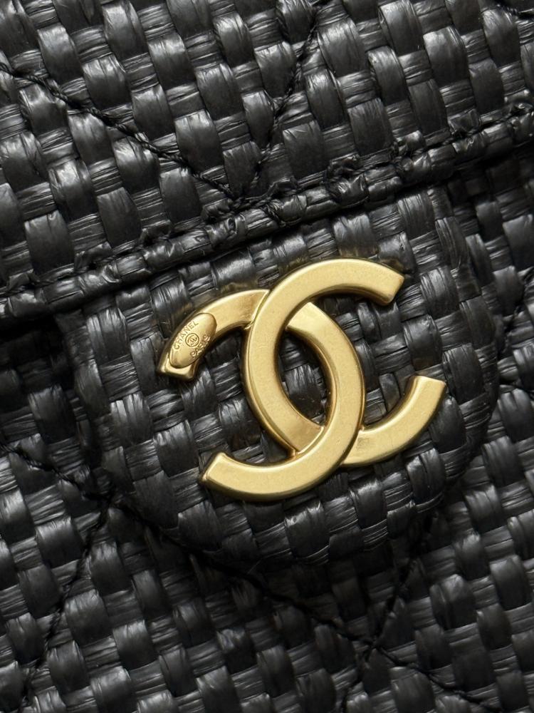 Chanel Quilted Drawstring Tote Bag