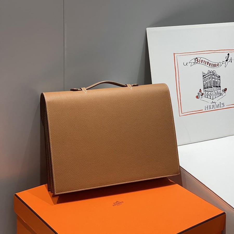 Hermes Sac à Dépêches Bag 38cm - Gold