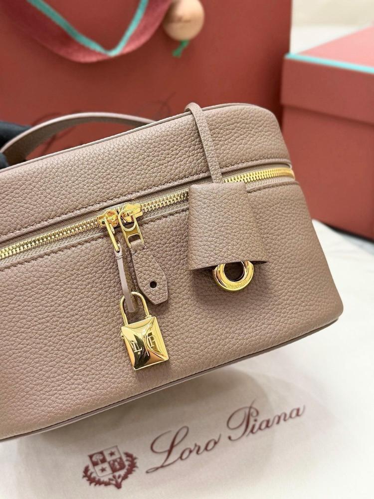 Loro Piana Extra Vanity Case in Plain Grain Calfskin