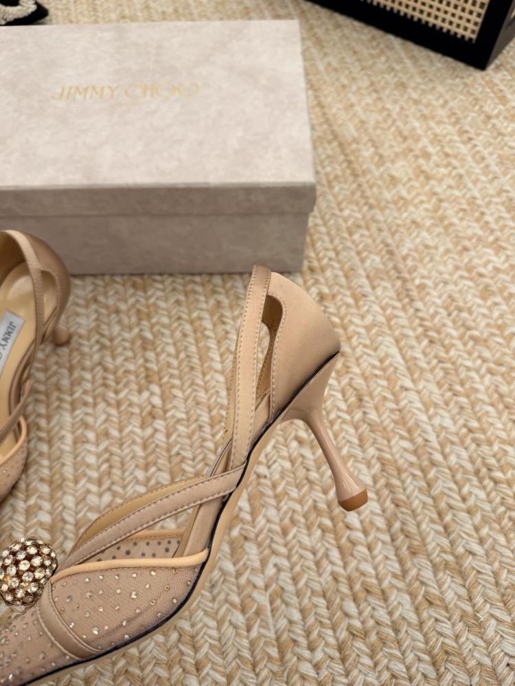 Jimmy Choo Crystal Sphere Mesh Pumps 35-41