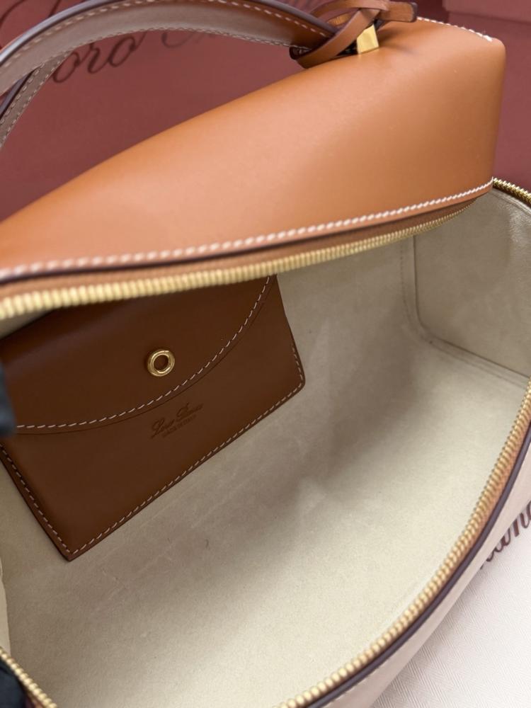 Loro Piana Extra Smooth Leather Top Handle Bag