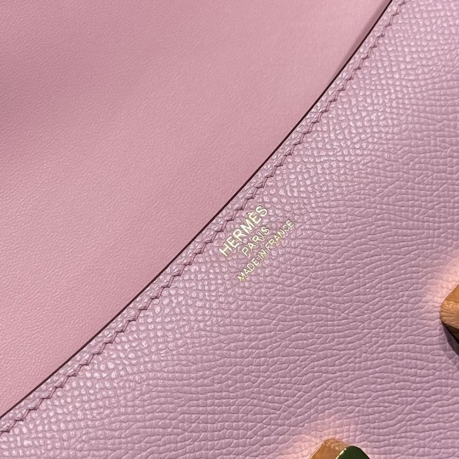 Hermes Constance Elan Bag 24cm - Mauve / Gold Hardware
