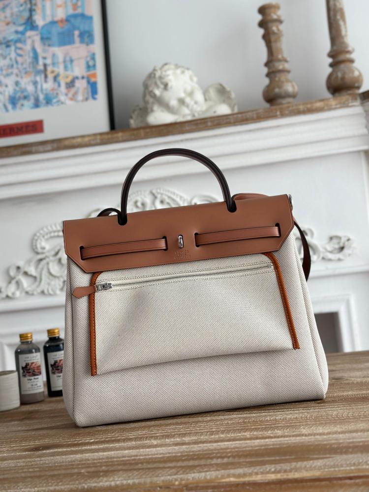 Hermes Herbag Zip 31 (Printed & Patterned Canvas Edition)