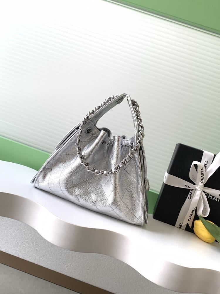 Chanel AS5293 Quilted Hobo Drawstring Bag