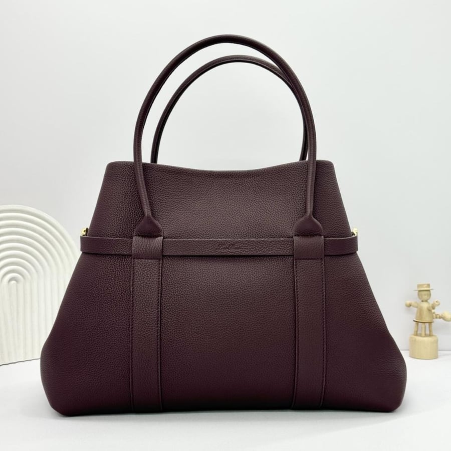 Loro Piana Large Grained Leather Tote Bag