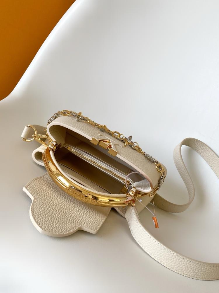 LV Capucines Mini Bag with Chain Detail