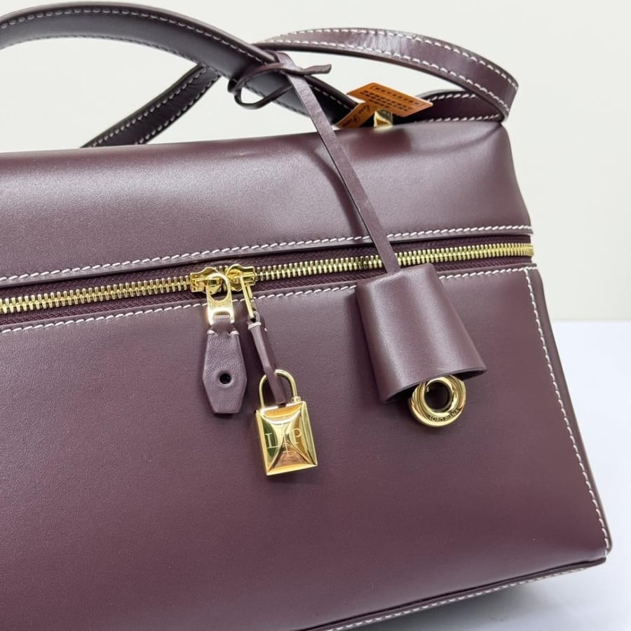 Loro Piana Extra Smooth Leather Top Handle Bag