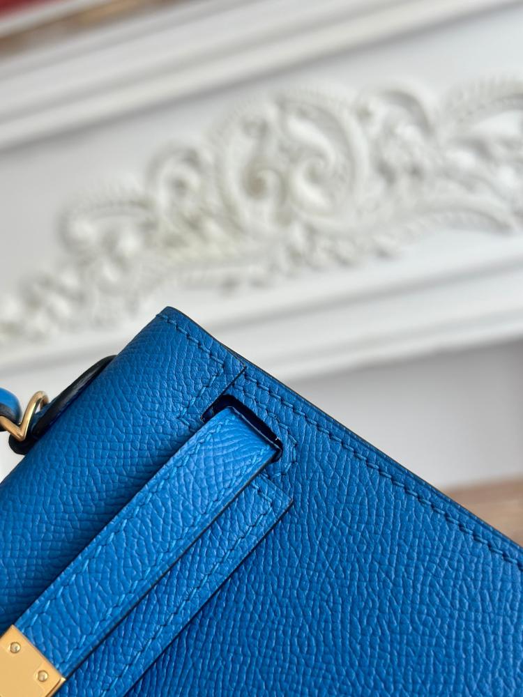 Hermes Mini Kelly II Bag 19cm - Cobalt Blue / Gold Hardware