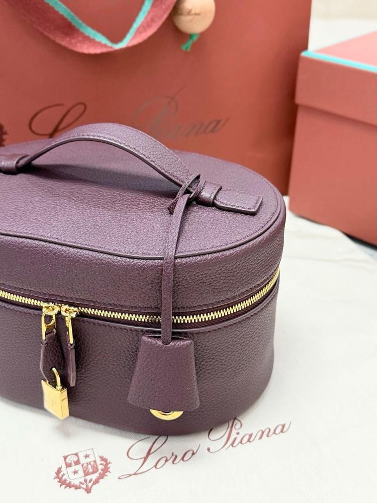 Loro Piana Extra Vanity Case in Plain Grain Calfskin