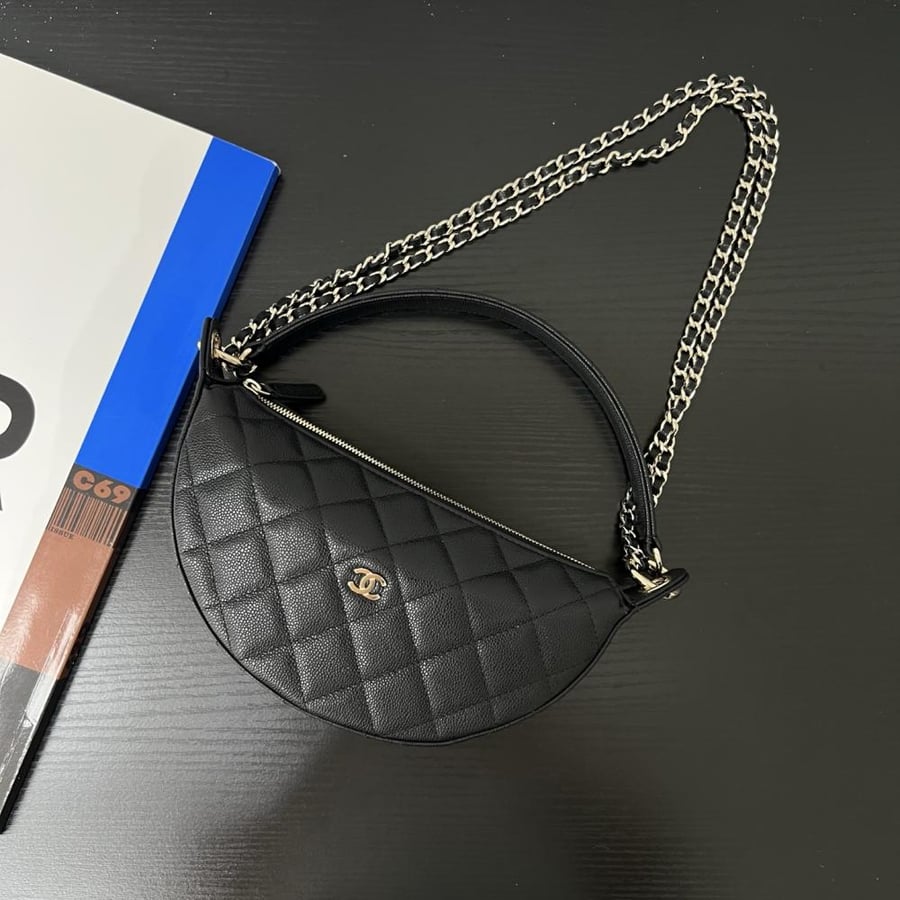 Chanel Quilted Moon Bag