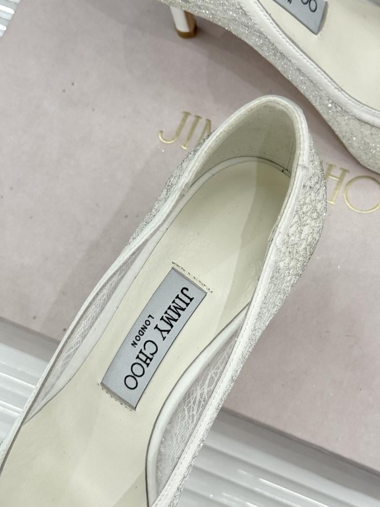 Jimmy Choo Crystal Embellished Mesh Pumps 35-41