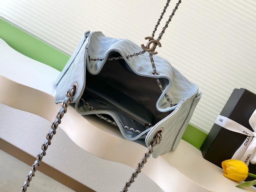 Chanel AS5293 Quilted Hobo Drawstring Bag