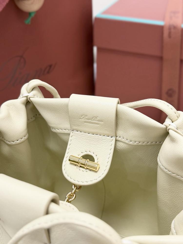 Loro Piana Bale Softy Drawstring Bucket Bag