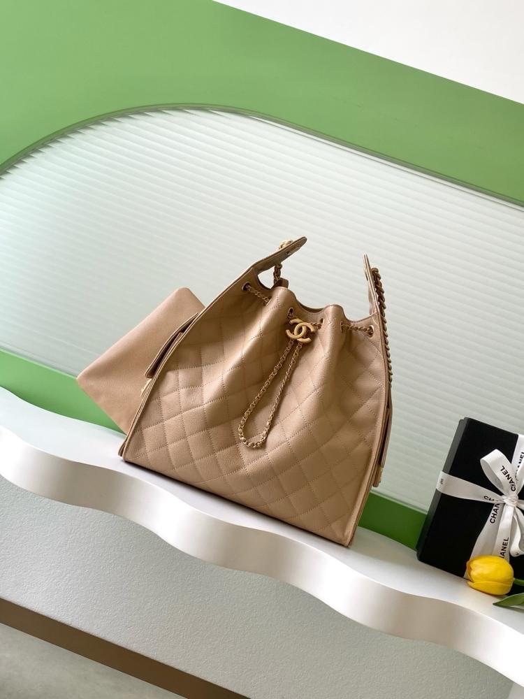Chanel AS5293 Quilted Hobo Drawstring Bag