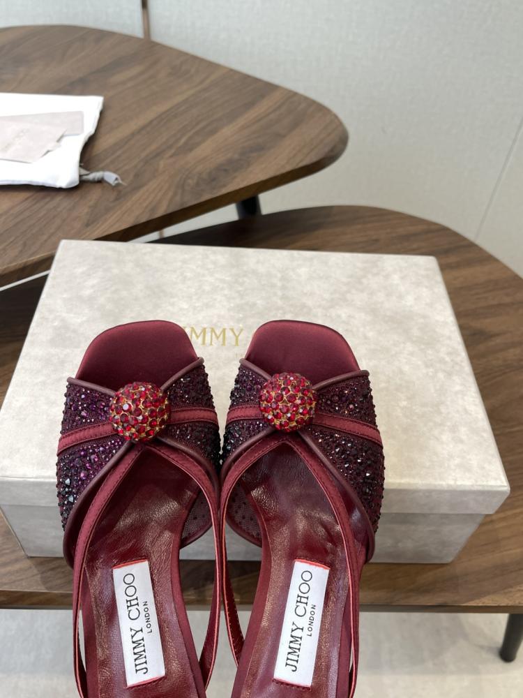Jimmy Choo Crystal Sphere Open-Toe Mules 35-41