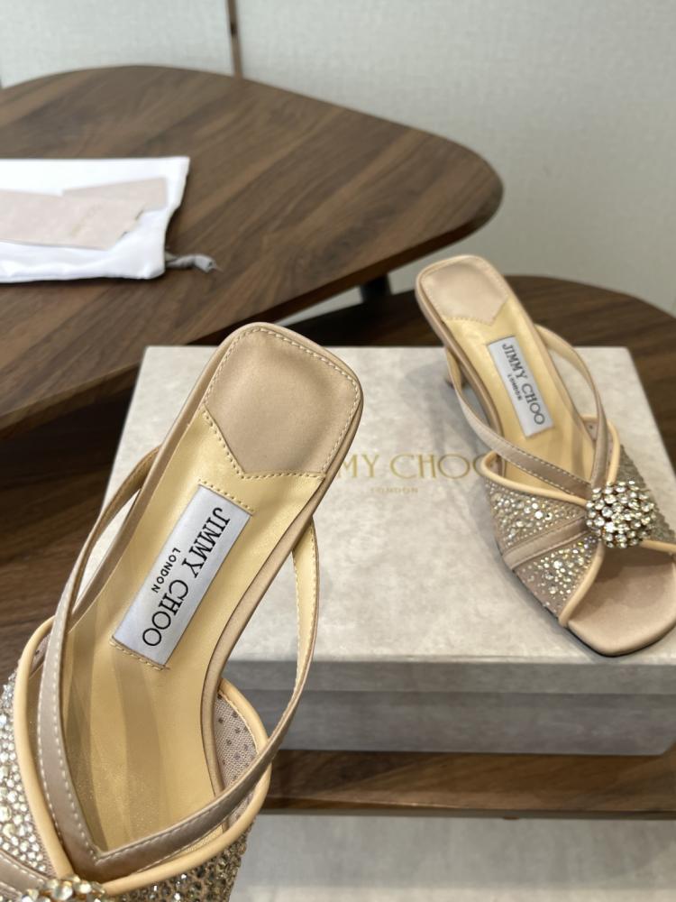 Jimmy Choo Crystal Sphere Open-Toe Mules 35-41