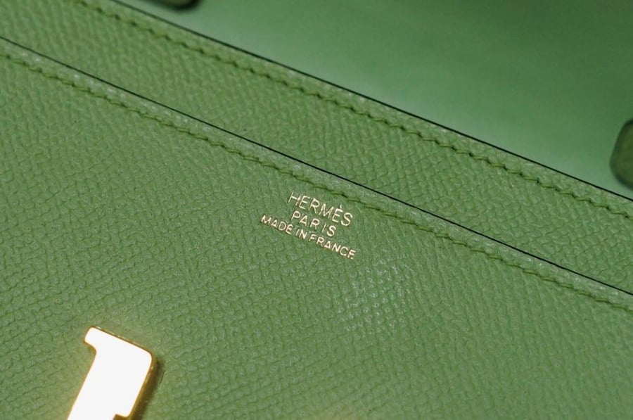 Hermes Constance To Go Wallet Bag 20cm - Olive Green / Gold Hardware