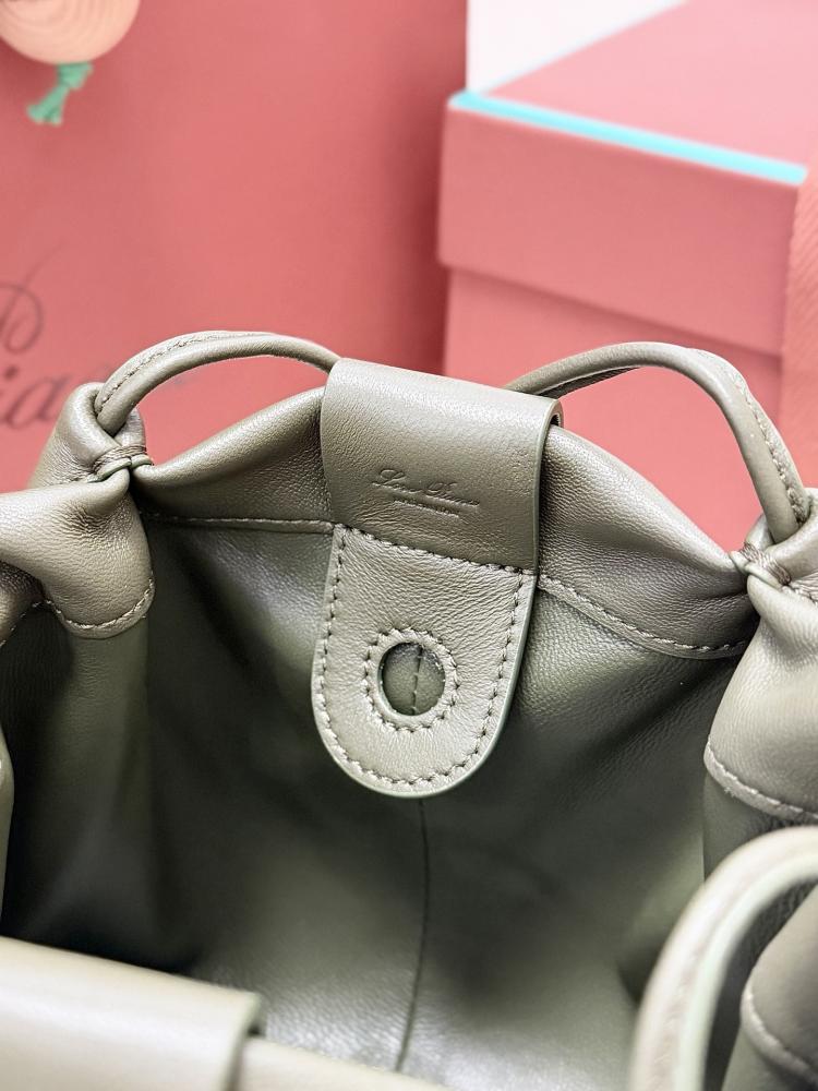 Loro Piana Bale Softy Drawstring Bucket Bag