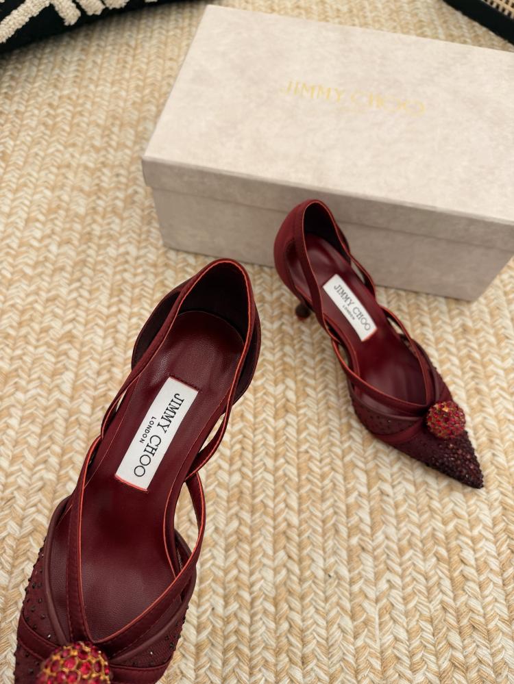 Jimmy Choo Crystal Sphere Mesh Pumps 35-41