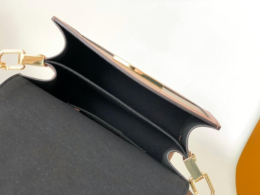 LV Monogram & Leather Geometric Bag