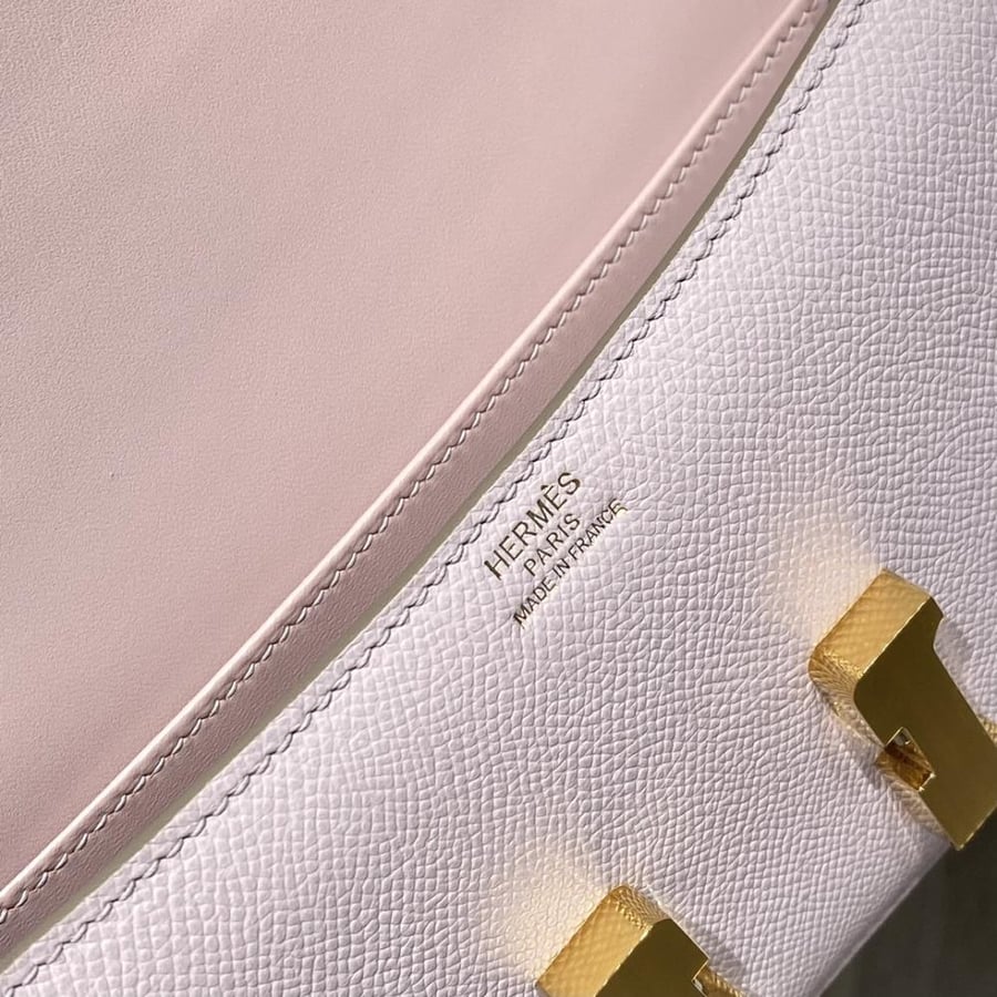 Hermes Constance Elan Bag 24cm - Light Pink / Gold Hardware