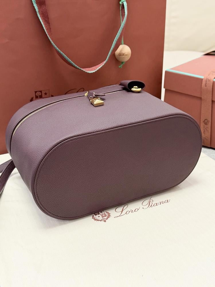 Loro Piana Large Vanity Case in Grained Leather