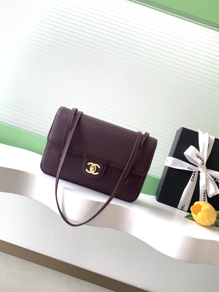 Chanel Grained Leather Flap Shoulder Bag
