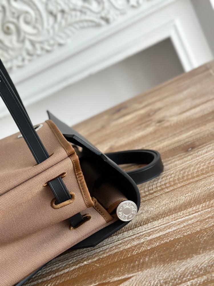 Hermes Herbag à Dos Backpack 30cm - Camel & Black
