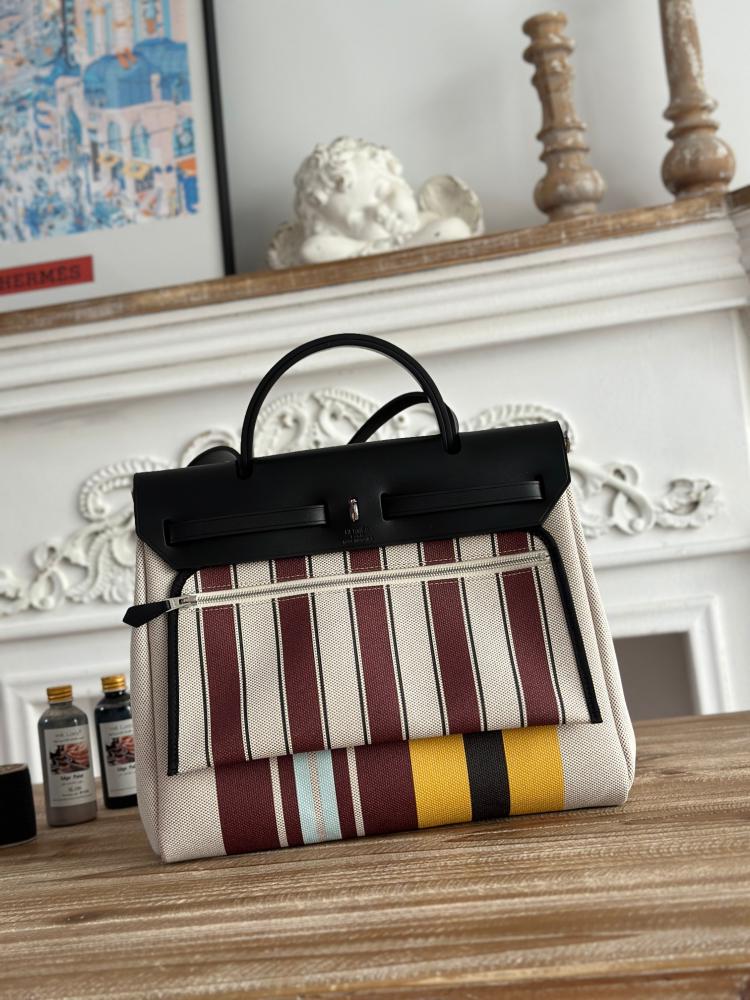 Hermes Herbag Zip 31 (Printed & Patterned Canvas Edition)