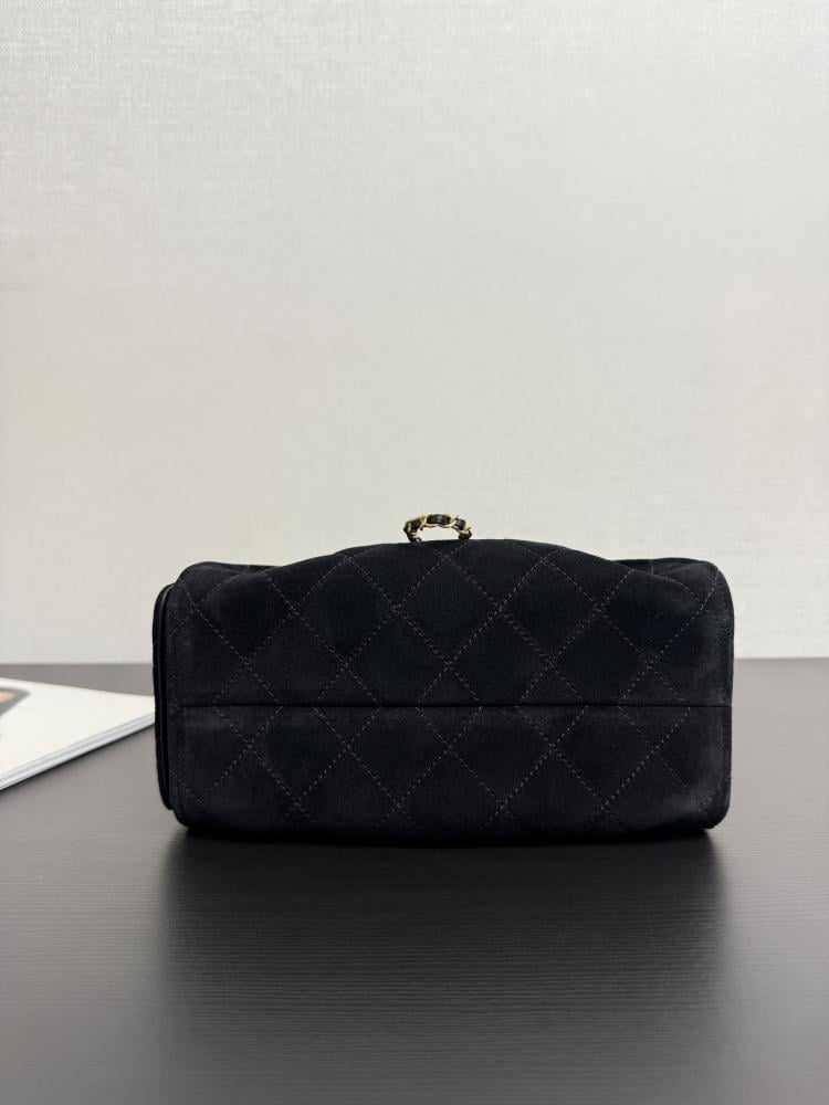 Chanel Quilted Drawstring Tote Bag
