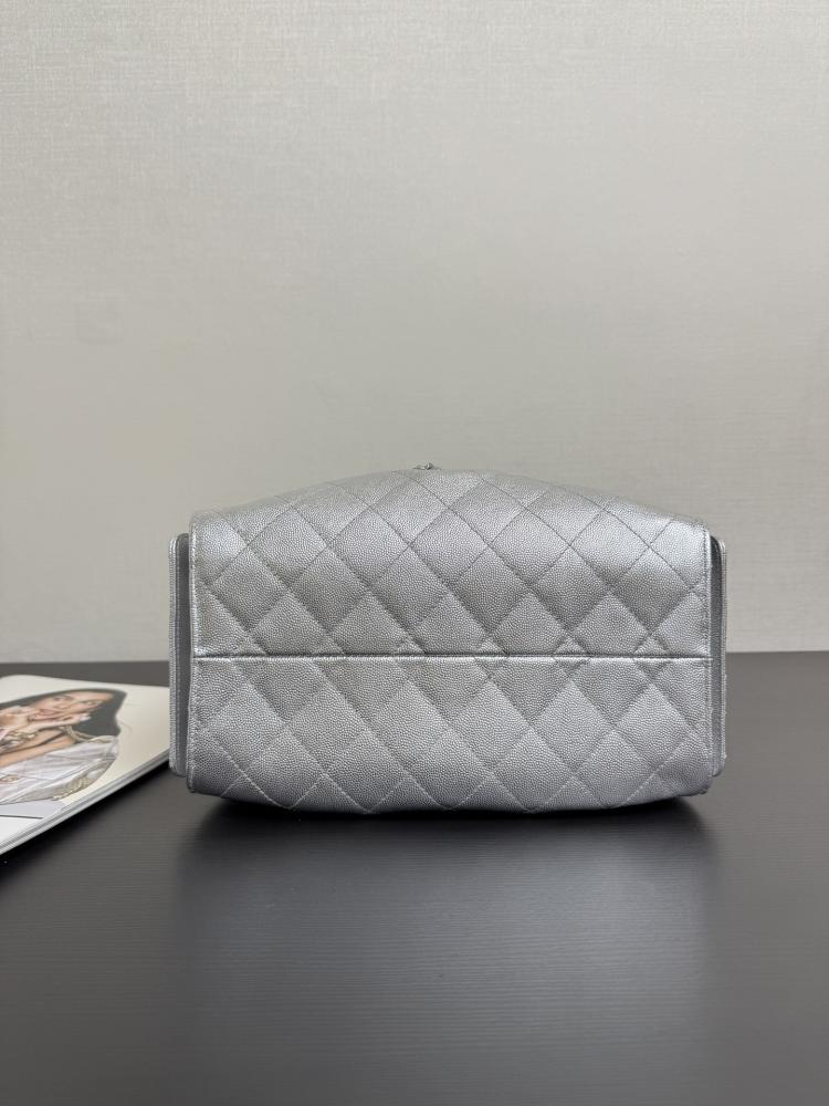 Chanel Quilted Drawstring Tote Bag