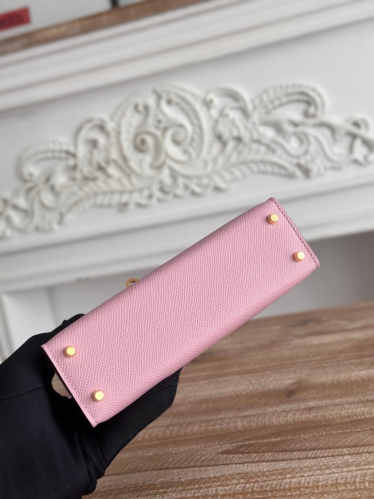 Hermes Mini Kelly II Bag 19cm - Mauve Pink / Gold Hardware