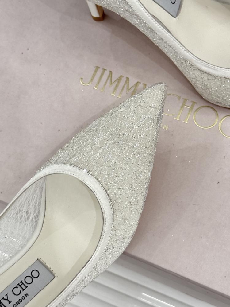 Jimmy Choo Crystal Embellished Mesh Pumps 35-41