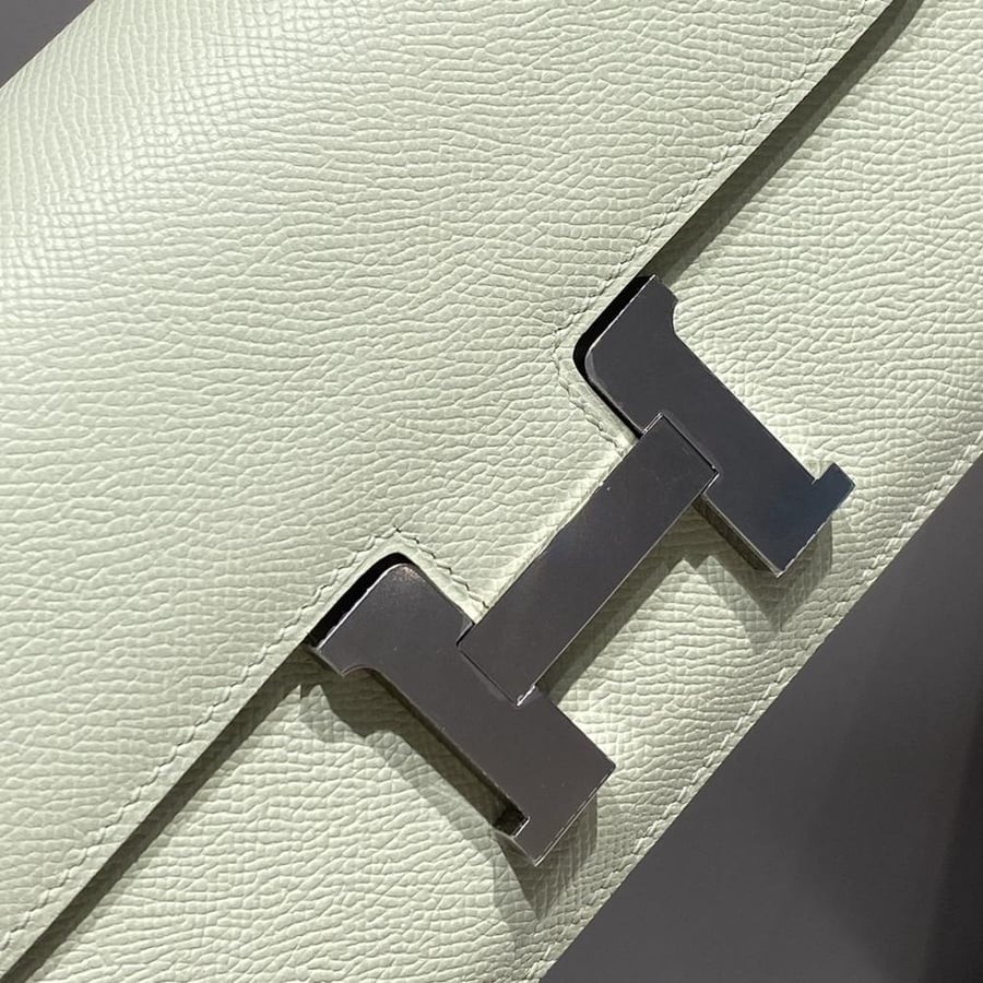 Hermes Constance Elan Bag 24cm - Mint Green / Silver Hardware