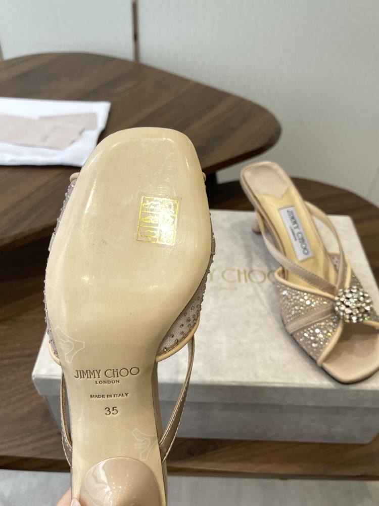 Jimmy Choo Crystal Sphere Open-Toe Mules 35-41