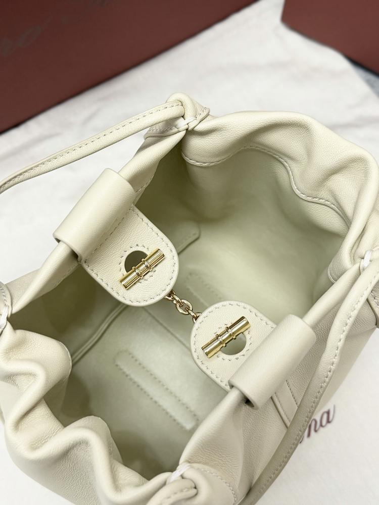 Loro Piana Bale Softy Drawstring Bucket Bag