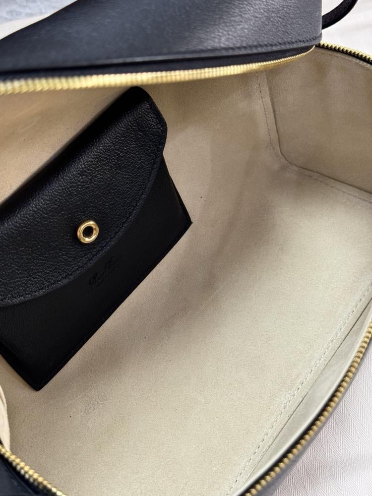 Loro Piana Extra Smooth Leather Top Handle Bag