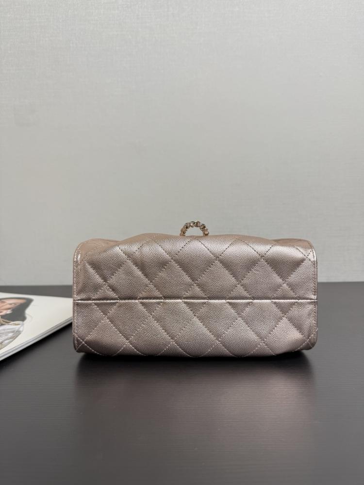 Chanel Quilted Drawstring Tote Bag