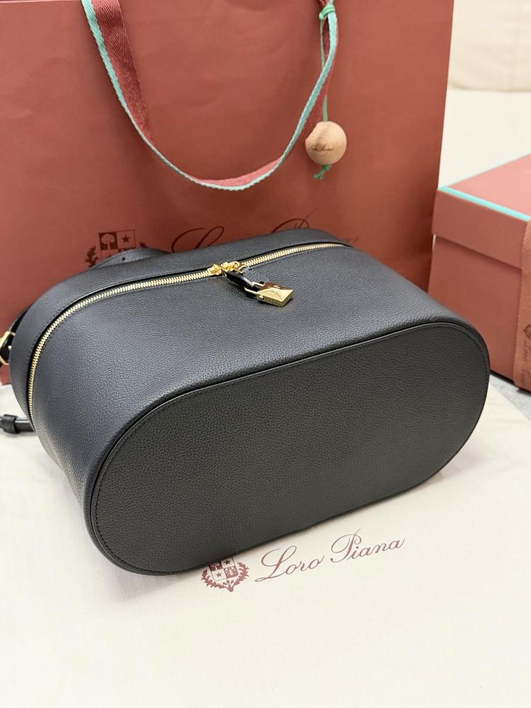 Loro Piana Large Vanity Case in Grained Leather